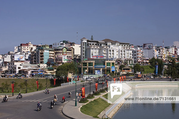 Stadt  Großstadt  Highlands  Ansicht  Mittelpunkt  Draufsicht  Asien  Vietnam