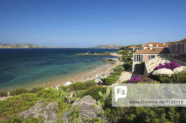 Italy Sardegna Sardinia Europe European island isle islands isles Mediterranean Sea day sand beach sand beaches beach seashore beaches seashores coast coasts seashore seashores sea Porto Faro Capo d'Orso