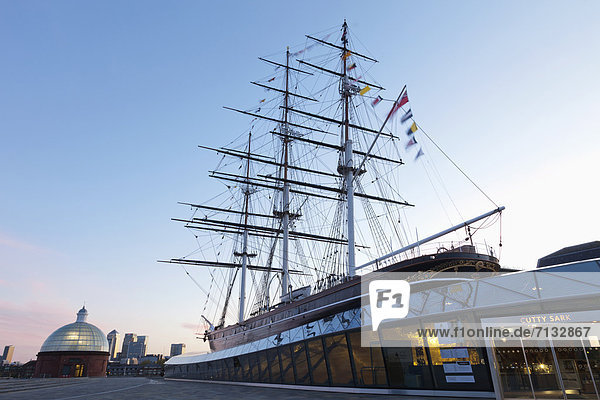 Europa  britisch  Großbritannien  London  Hauptstadt  Boot  Schiff  UNESCO-Welterbe  Cutty Sark  England  Greenwich