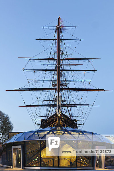 Europa  britisch  Großbritannien  London  Hauptstadt  Boot  Schiff  UNESCO-Welterbe  Cutty Sark  England  Greenwich