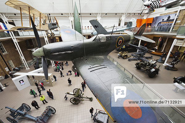 Europa  britisch  Großbritannien  London  Hauptstadt  Innenaufnahme  Museum  Flugzeug  Motorflieger  England  Hobel