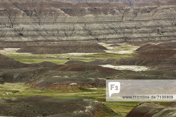 Vereinigte Staaten von Amerika  USA  Nationalpark  Amerika  Wandel  Steppe  Wiese  Gras  glatt  Gestein  Erosion  Prärie  South Dakota