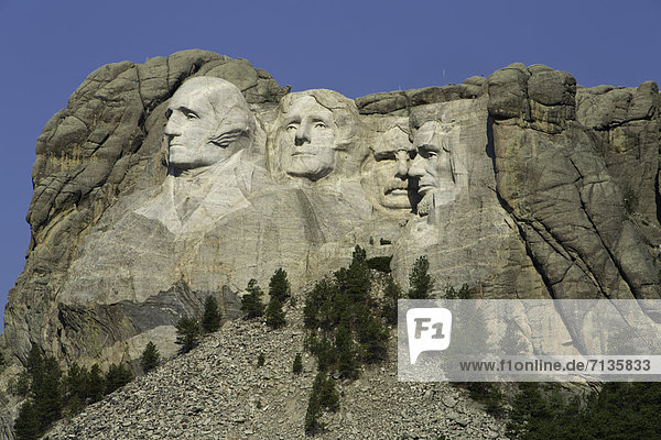 Vereinigte Staaten von Amerika  USA  Skulptur  Amerika  Präsident  Mount Rushmore  Lincoln  South Dakota