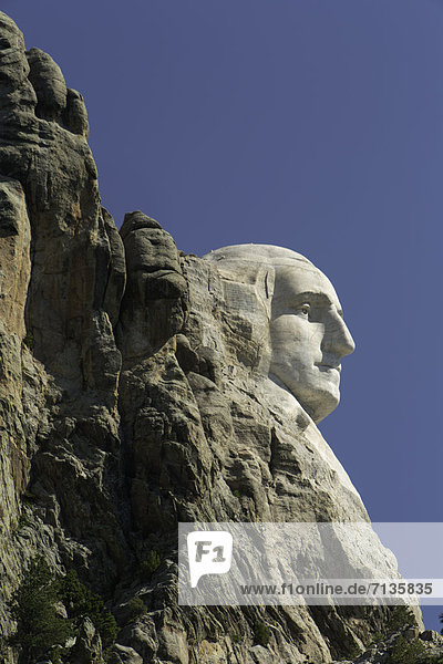 Vereinigte Staaten von Amerika  USA  Skulptur  Amerika  Präsident  Mount Rushmore  South Dakota