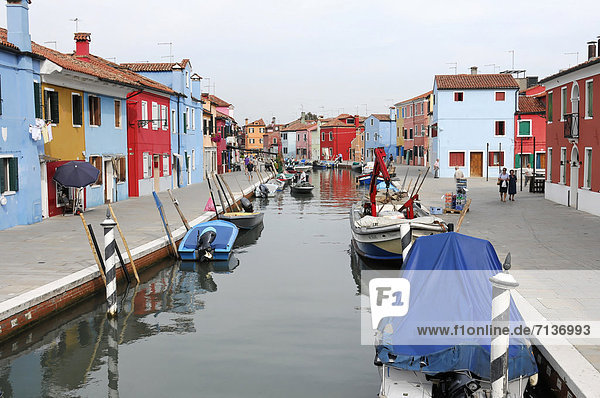Europa Boot Venetien Burano Italien