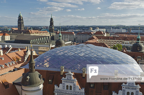 Dach bauen Glas Palast Schloß Schlösser Aluminium Dresden Deutschland modern Sachsen