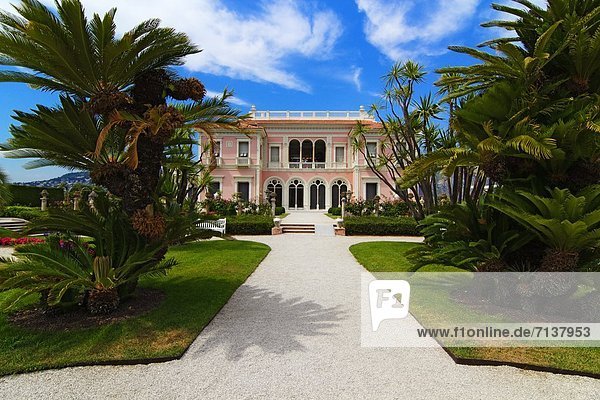 Villa Ephrussi de Rothschild  Saint Jean  Cap Ferrat  Cote d'Azur  Provence  Frankreich  Europa