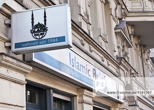 Geschäftsfassade Islamic Relief - Humanitäre Organisation in Deutschland e.V.  Berlin  Deutschland  Europa