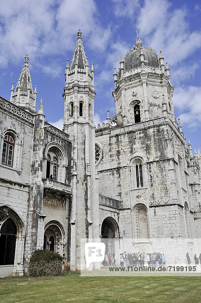 Kloster Mosteiro dos JerÛnimos  BelÈm  UNESCO Weltkulturerbe  Lissabon  Portugal  Europa