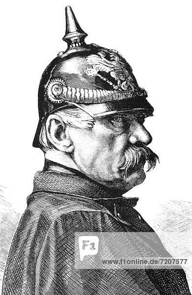 Historical illustration  portrait of Albrecht Theodor Emil Graf von Roon  1803 - 1879  a Prussian general field marshal and politician