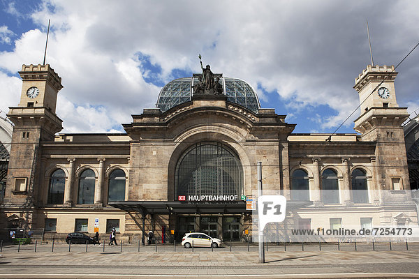 Main station  Dresden  Saxony  Germany  Europe