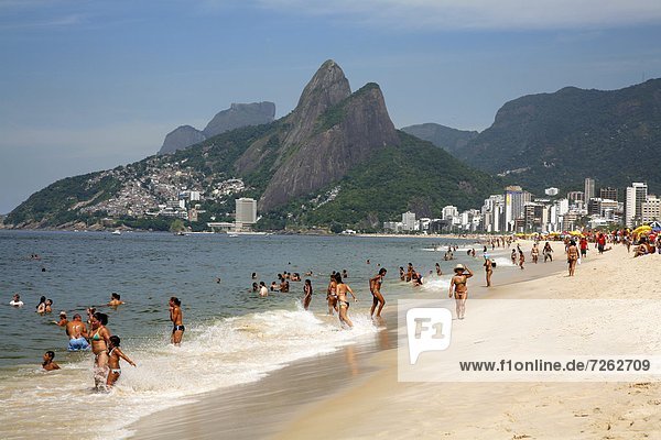 Ipanema beach  Rio de Janeiro  Brazil  South America