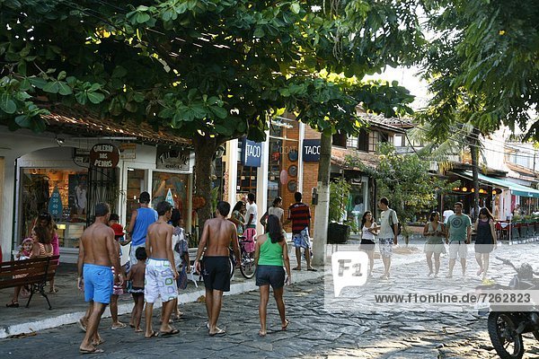 Mensch  Menschen  gehen  Restaurant  Punkt  Boutique  Rio de Janeiro Bundesstaat  Brasilien  Buzios  Südamerika