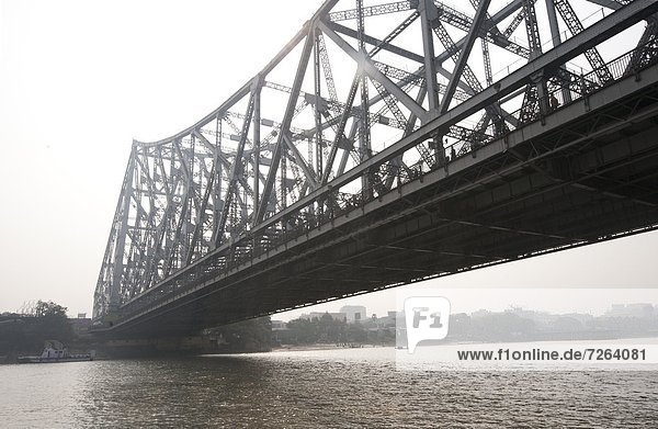 Brücke  Fluss  Asien  Indien  Westbengalen