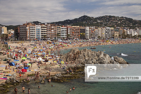 Europa Strand Stadt Katalonien Costa Brava Spanien