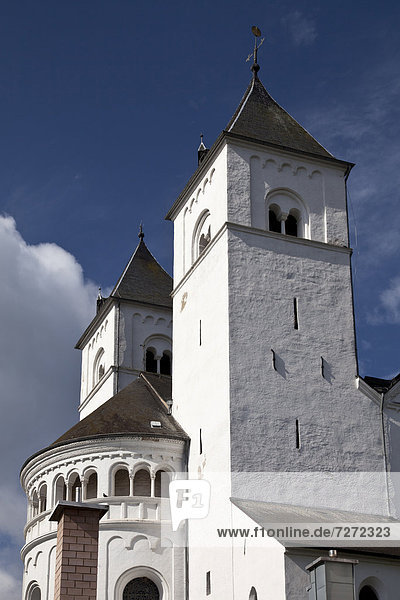 Stiftskirche St. Castor im Ortsteil Karden  Treis-Karden  Mosel  Rheinland-Pfalz  Deutschland  Europa  ÖffentlicherGrund