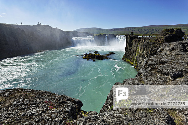 Godafoss waterfall  Iceland  Europe