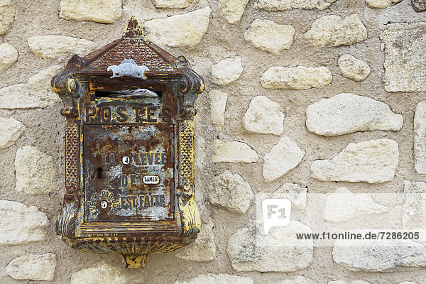 Frankreich Wohnhaus verlassen Provence - Alpes-Cote d Azur Briefschlitz alt