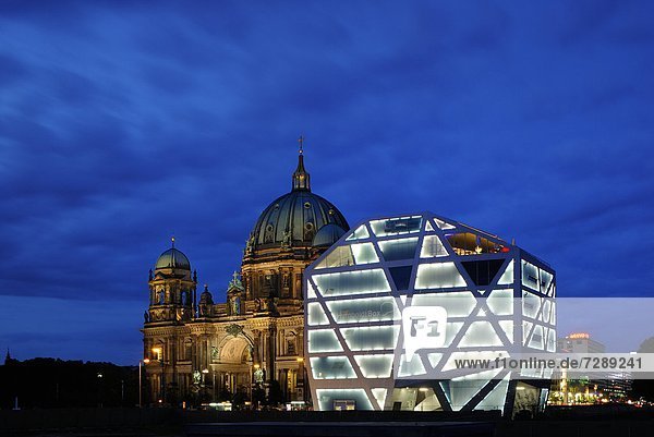 Information center Humboldt Box and Berlin Cathedral  Germany
