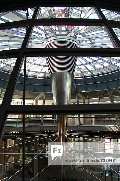 Dome of the plenar hall  German Bundestag  German parliament  Berlin  Germany  Europe