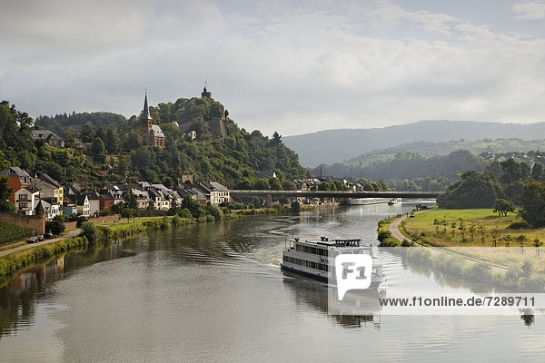 nahe Europa Fluss Schiff Passagier Deutschland Rheinland-Pfalz Saarburg