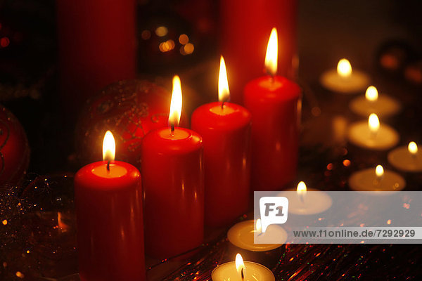 Germany  Christmas decoration with candles