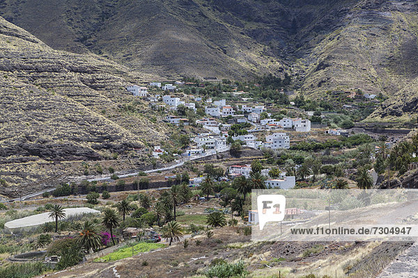Europa Dorf Ansicht Kanaren Kanarische Inseln Gran Canaria Spanien