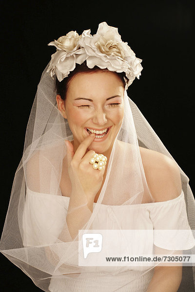 Laughing bride