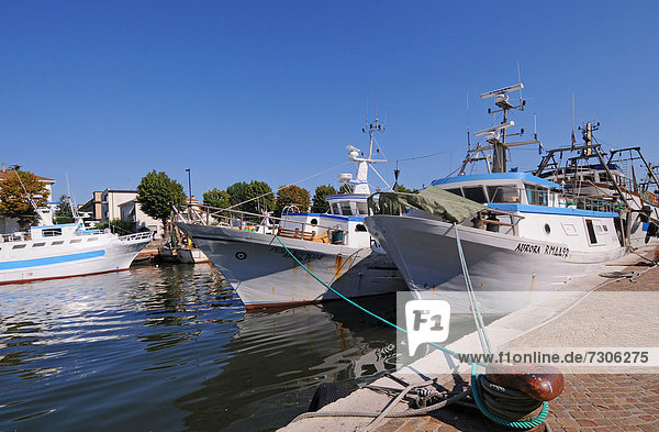 Italy  Emilia Romagna  Rimini  Port Canal  Boats                                                                                                                                                    