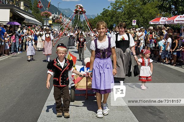 Festival Sieg Gewinn August Kanton Bern Interlaken Schweiz