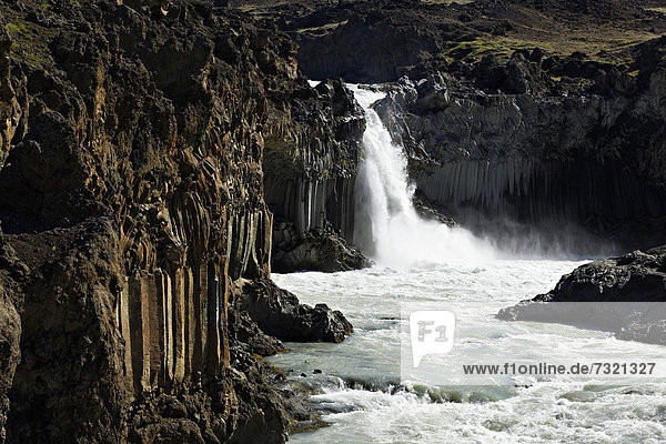 Aldeyjarfoss waterfall  Sprengisandur  Northern Iceland  Europe