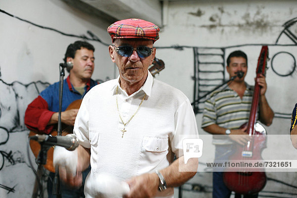 Salsa band playing in a bar in Vinales  Pinar del RÌo Province  Cuba  Latin America