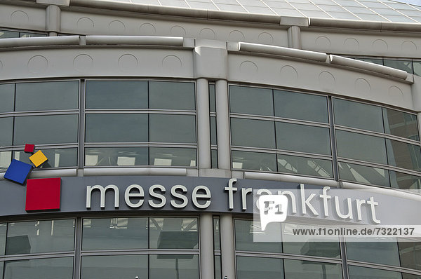 Haupteingang zur Messe Frankfurt  Frankfurt am Main  Hessen  Deutschland  Europa  ÖffentlicherGrund