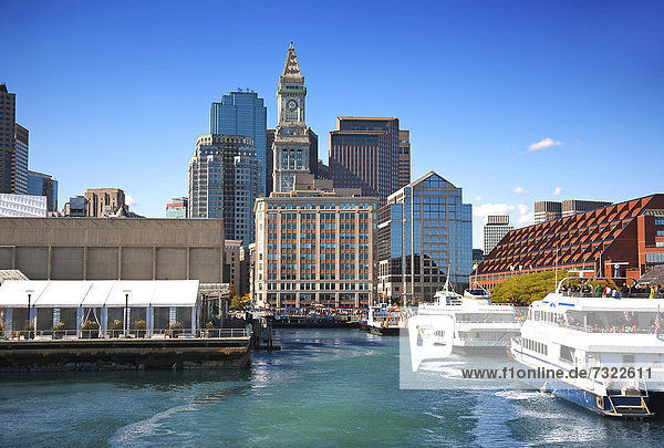 Vereinigte Staaten von Amerika USA zeigen Hafen Tradition Wohnhaus Boston Massachusetts