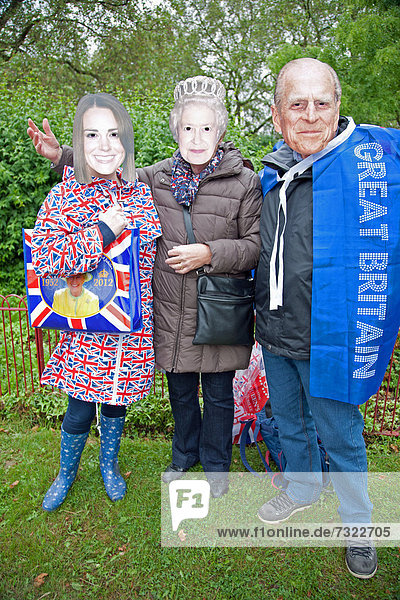 Mensch  Menschen  London  Hauptstadt  Menschliches Gesicht  Menschliche Gesichter  3  Königin  Maske  England