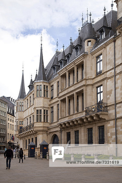 Großherzogliches Palais Grand-Ducal im Zentrum  Stadt Luxemburg  Luxemburg  Europa  ÖffentlicherGrund