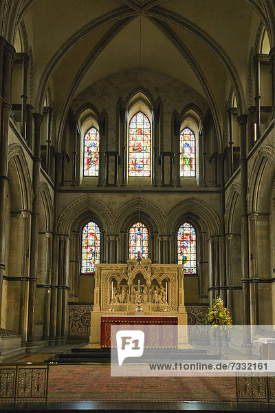 Innenansicht  Kathedrale von Rochester  Rochester  Kent  England  Großbritannien  Europa