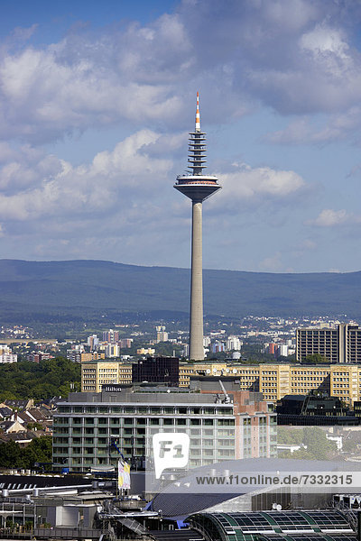 Fernmeldeturm  auch DER SPARGEL genannt  Frankfurt am Main  Hessen  Deutschland  Europa