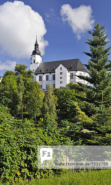 St.-Georgen-Kirche  Schwarzenberg  Erzgebirge  Sachsen  Deutschland  Europa