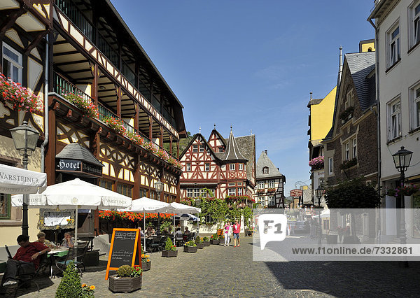 Hotel Altkölnischer Hof  Am Markt  Bacharach  UNESCO World Heritage Site  Rhineland-Palatinate  Germany  Europe
