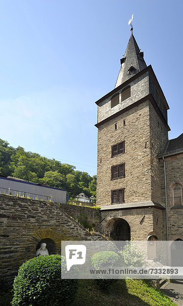 Katholische Kirche  St. Goar  Sankt Goar  Unesco Weltkulturerbe Oberes Mittelrheintal  Rheinland-Pfalz  Deutschland  Europa