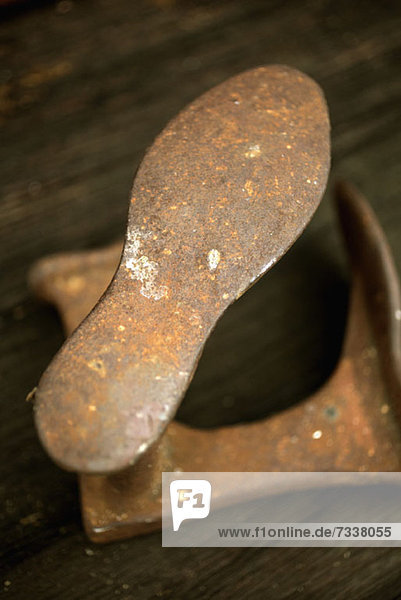 Ein altes Metallschuhmacherwerkzeug