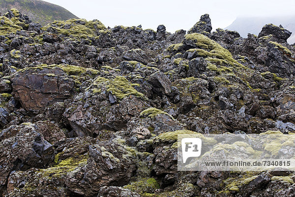 Vulkanlandschaft  Landmannalaugar  Island  Europa