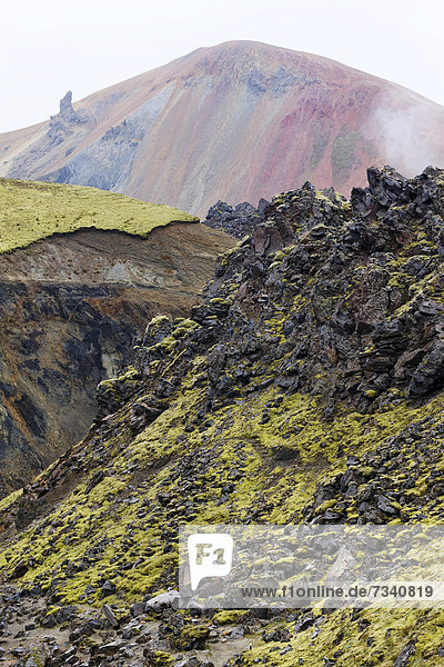 Vulkanlandschaft  Landmannalaugar  Island  Europa