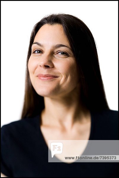 Frau lächelnd und posieren