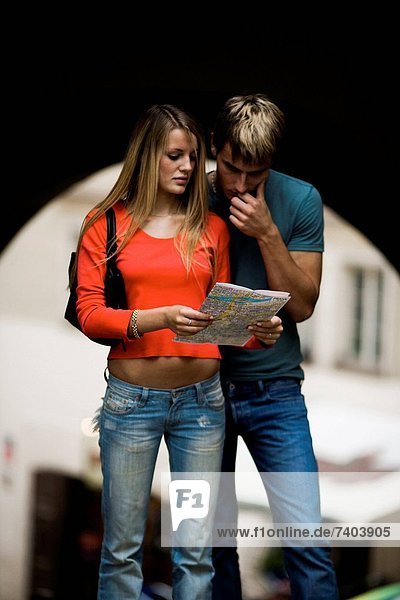 Landkarte Karte vorlesen