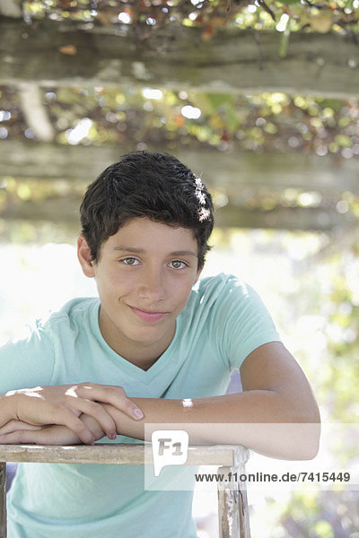 Portrait  Jugendlicher  lächeln  Junge - Person  13-14 Jahre  13 bis 14 Jahre  Weinberg