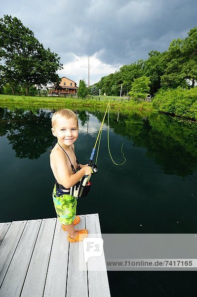 Kids fishing.