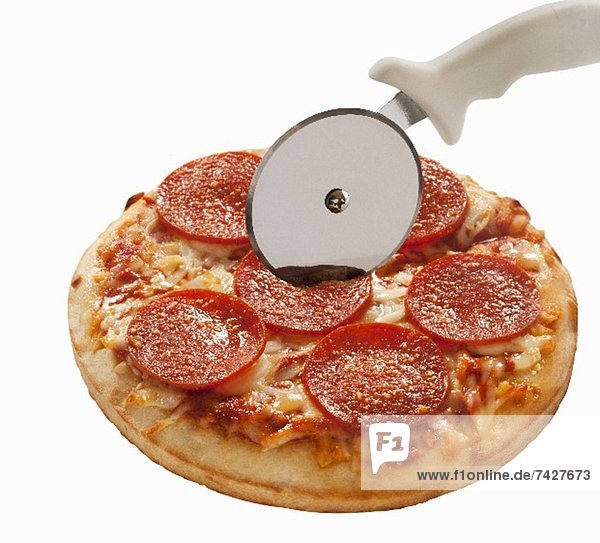 Mini Pepperoni Pizza with Pizza Cutter