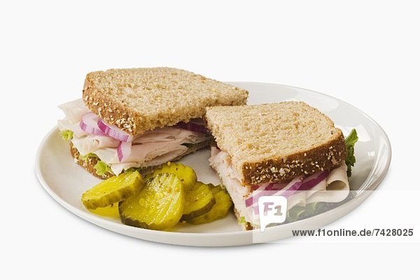'Turkey Sandwich on Wheat Bread